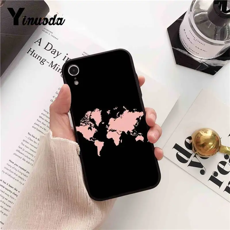 Чехол для мобильного телефона Yinuoda World Map iPhone 8 7 6 6S 6Plus X XS MAX 5 5S SE XR 10 11 pro max | Чехлы