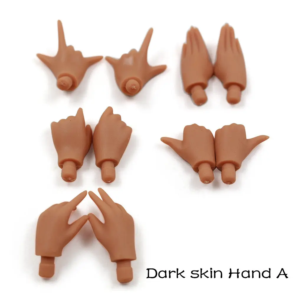 Joint Body 8.5 inch For 12 Blyth Doll with Big Breast Black Skin Suitable for DIY Free Shipping|joint body|joint body blythefor dolls |