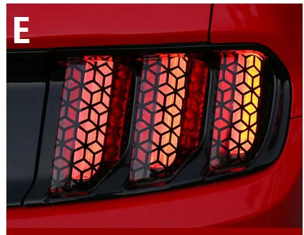 Декоративная сотовая пленка для заднего фонаря Ford Mustang 2015 2017|option| |