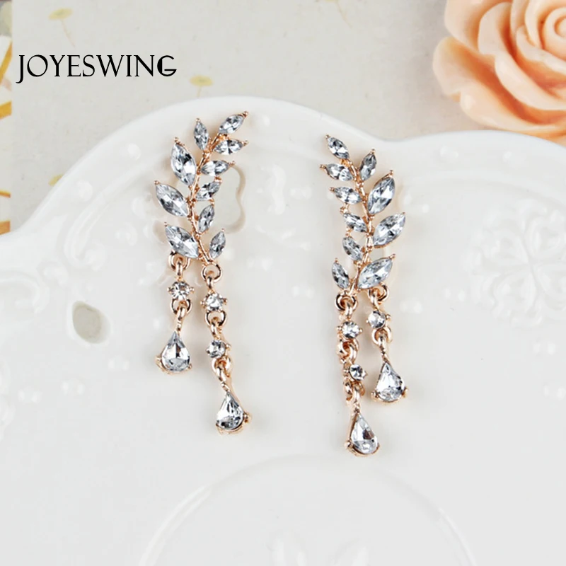 JOYESWING лидер продаж Новинка Дизайн модные серьги листья Форма длинной кисточкой