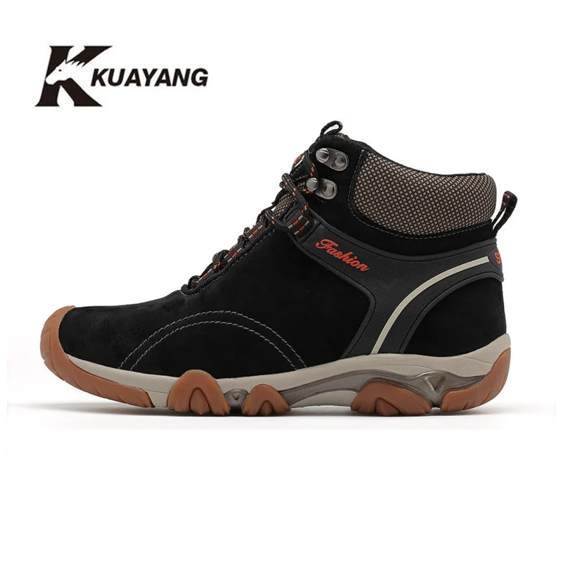 Лидер продаж 2018 года модная мужская обувь зимние теплые кожаные мужские