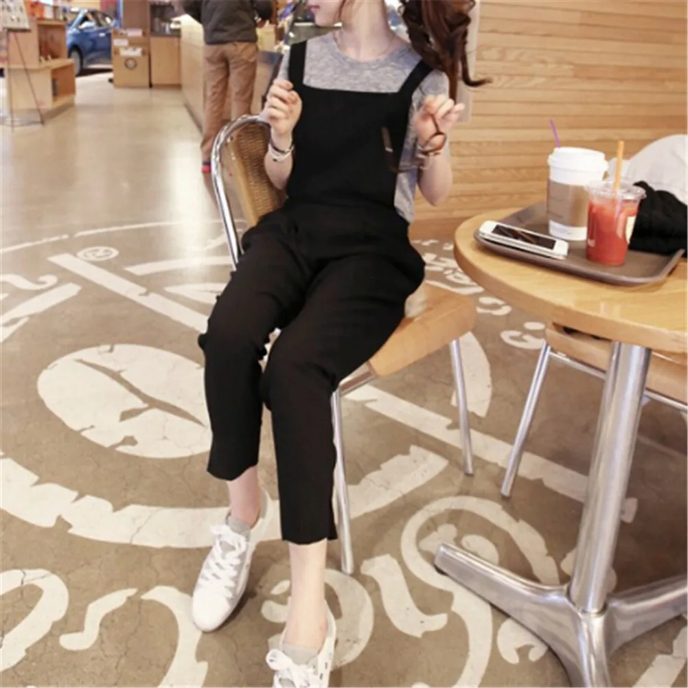 New Sale Women Casual Loose Linen Pants Cotton Jumpsuit Strap Harem Trousers Overalls | Женская одежда