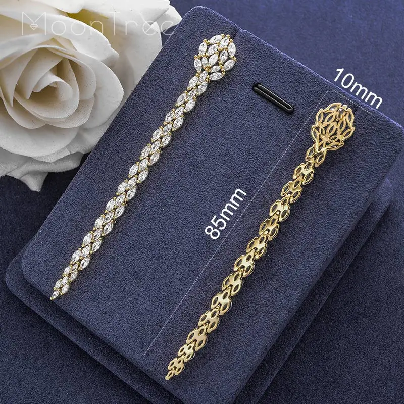 MoonTree 85mm Luxury Snake Shape Gold Color AAA Cubic Zircons Copper Long Earrings Max Brincos Party Holiday Fashion Jewelry | Украшения и