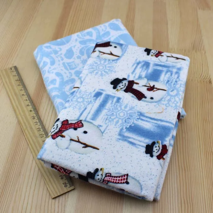 Рождественская флисовая ткань хлопчатобумажная трикотажная для шитье одежды и с