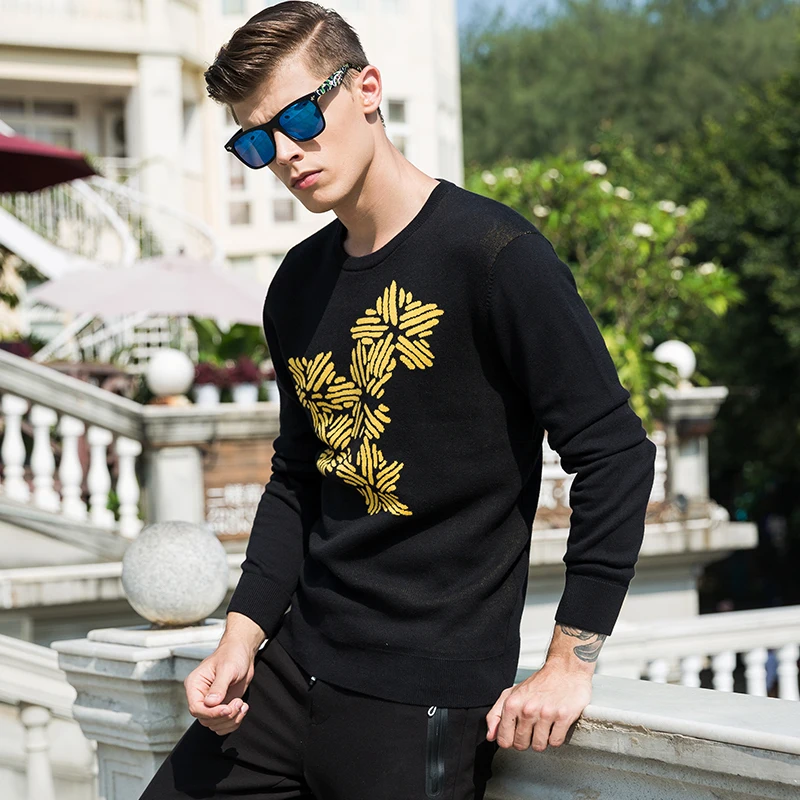 LIONPAUL весна осень Англия Stylek мужские пуловеры с круглым вырезом мужской