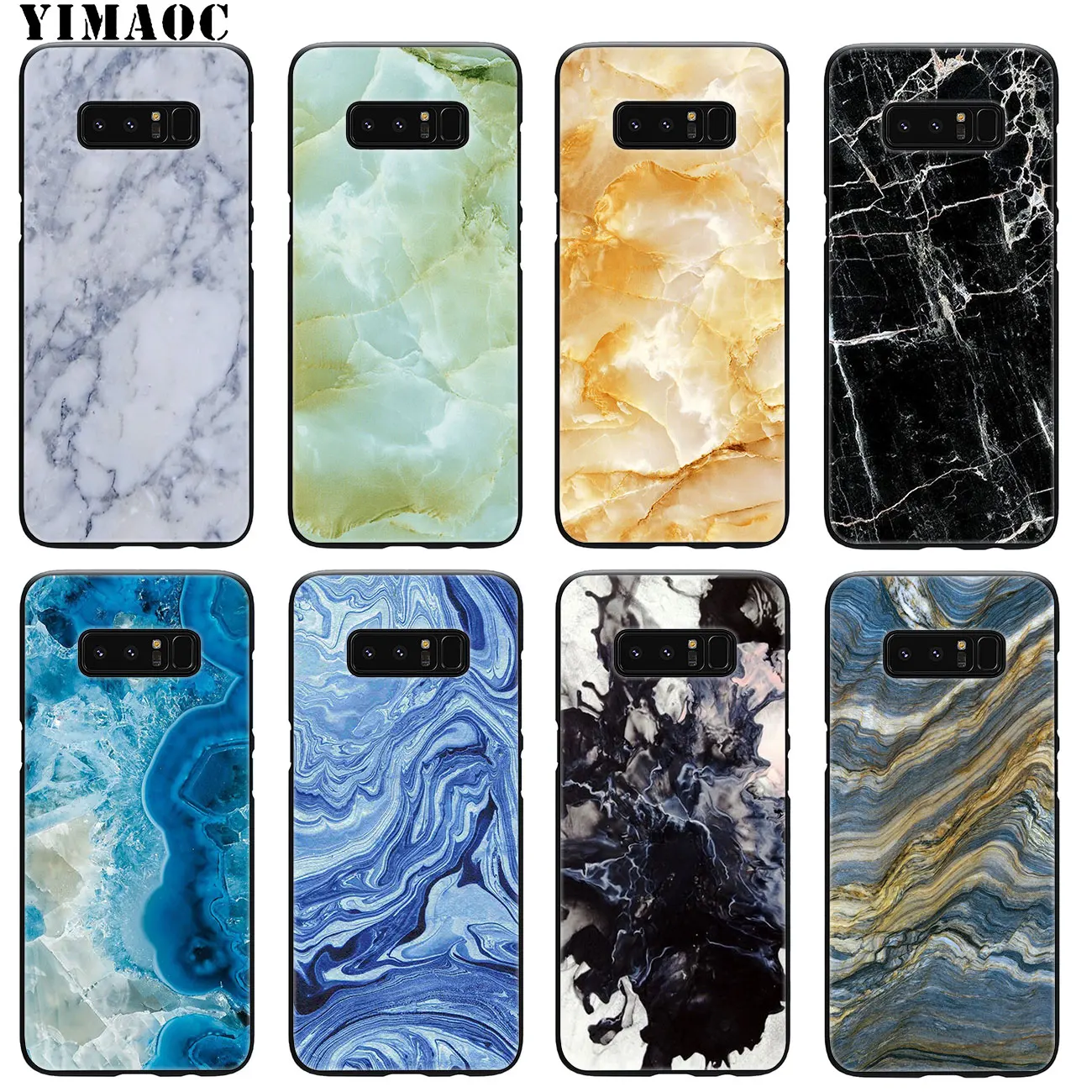 YIMAOC новейший модный мраморный Мягкий силиконовый чехол для Samsung Galaxy A6 A9 A8 A7 2018 A3 A5