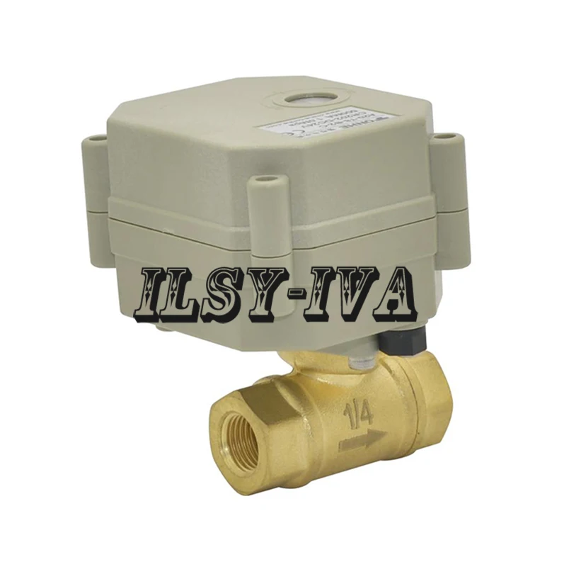 G1/4 &quotDN8 латунный переключатель типа Электрический шаровой клапан CR05 пять