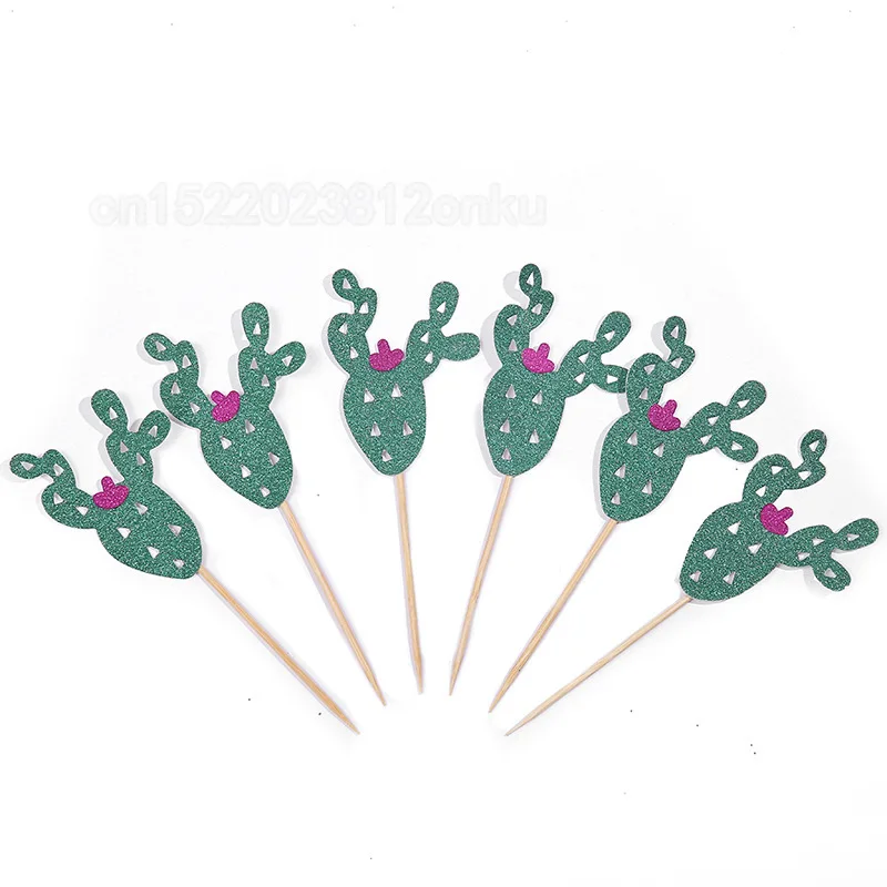 

6 шт./лот, украшение для торта, Мексиканский кактус, вставка для торта, украшение для торта, вставки для торта, карточки, подарки для вечеринки, детский день рождения, Свадебный декор