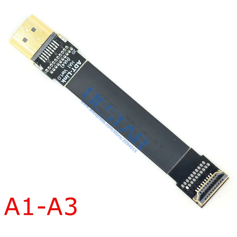 A1 HDMI 2,0 A Male to FPV HDMI Mini HDMI Micro HDMI экранированный FPC плоский кабель 4k 60Hz 5 cm-2 m для мультикоптера аэрофотосъемки