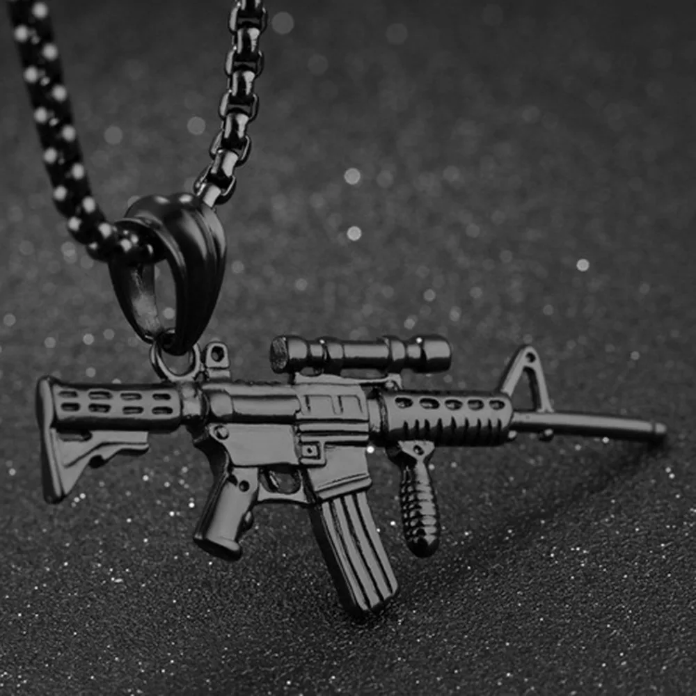 Хороший подарок для мужчин модный серебряный/золотой/черный кулон из