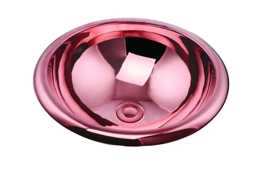 Бесплатная доставка модный умывальник розовое золото медь латунь раковина