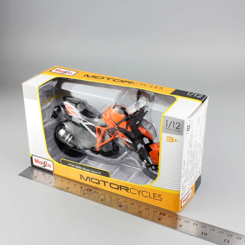 1/12 maisto мини KTM 1290 Super duke R литой мотоцикл гоночный автомобиль миниатюрные Весы Модель мотоцикла коллекция для детей