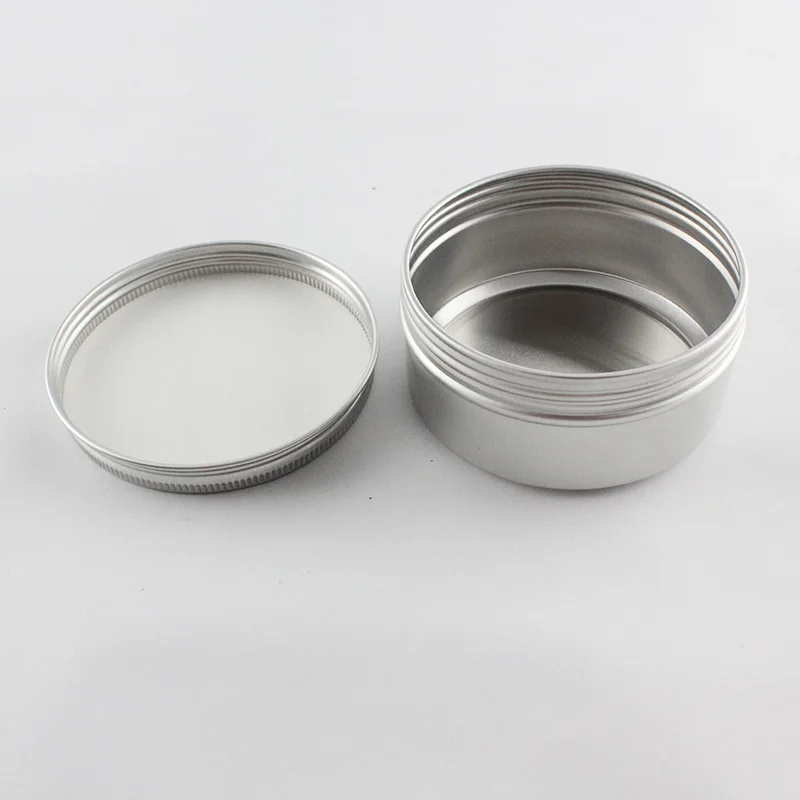 Прямая поставка пустые 150 г серебряные алюминиевые банки воск для волос