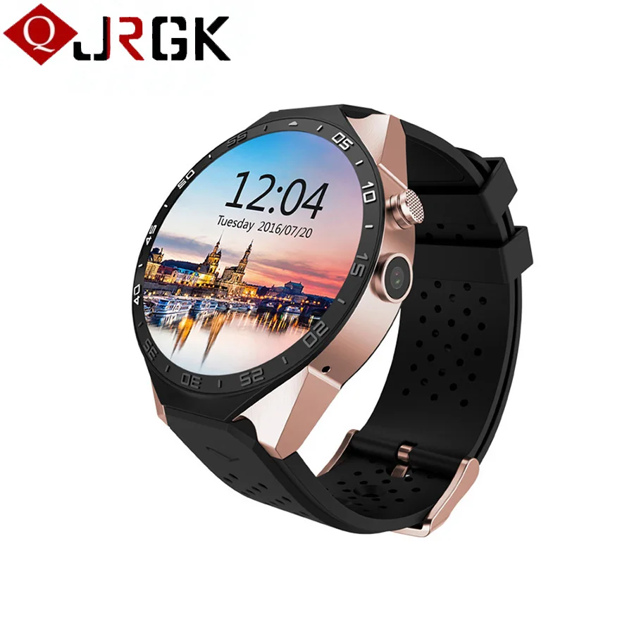 JRGK KW88 Bluetooth 4 0 Смарт часы Android 5 1 MTK6580 Wifi умные 3G GPS телефон с 2.0MP камерой PK GT08 K88H