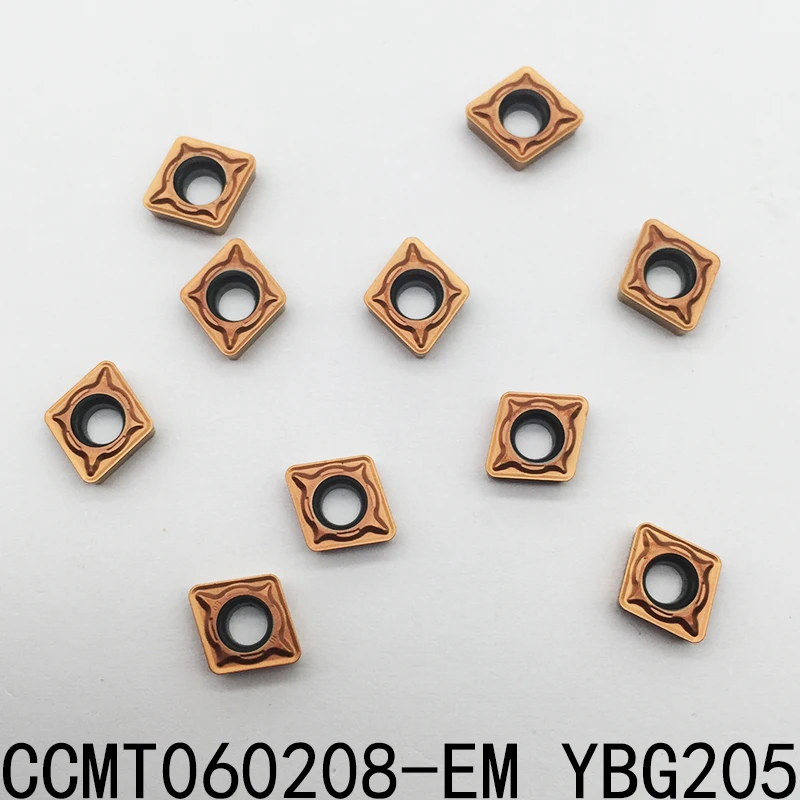 10 шт. CCMT060208 AHF YB9320 EM YBG205 HM YBC252 режущие инструменты из карбида вольфрама
