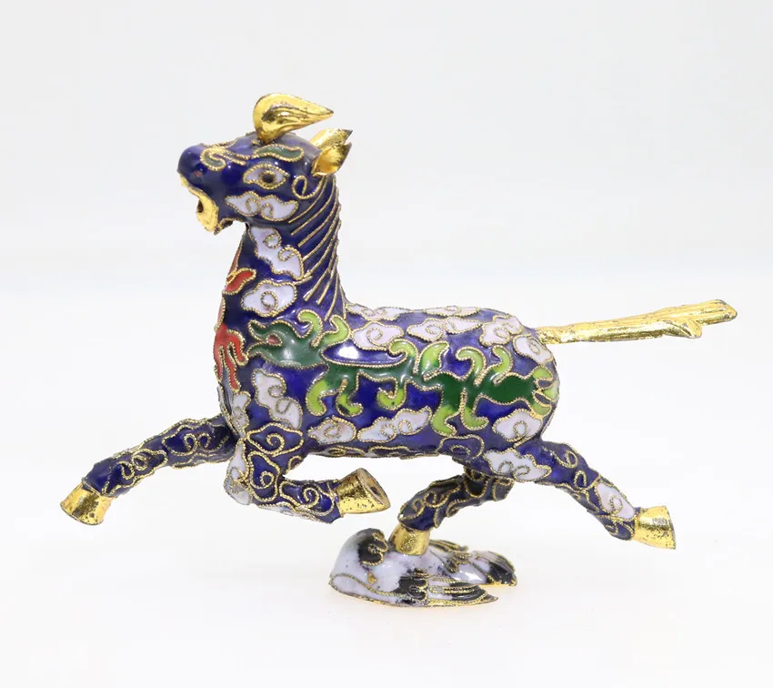 Китайский мини орнамент Cloisonne медный эмалированный провод инкрустация белыми