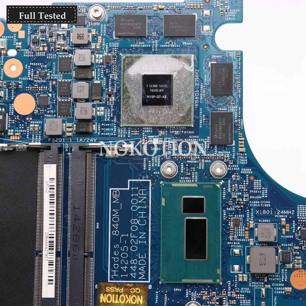 NOKOTION NBMRV11003 14205-1 448.02F08.0011 для acer aspire VN7-571 VN7-571G Материнская плата ноутбука SR1EB I7-4510U Процессор GTX850M DDR3L