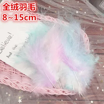 1Pack Sweet Color Turkey Feathers Chicken Plumes Marabou for Carnival Halloween Christmas DIY Craft Decor | Дом и сад
