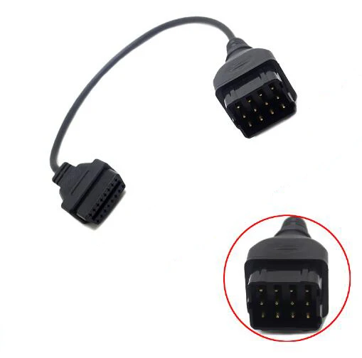 Автомобильный диагностический кабель OBD2 obd 2 адаптер с 12 контактами на 16