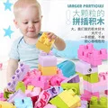 DIY крупные частицы друзья розовый город девушка принцесса фигура семья Дом строительный блок совместим с duploINGlys