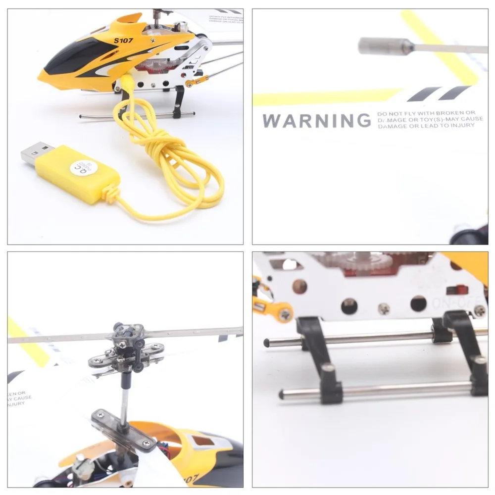 Оригинальный Syma S107G гироскоп Металл инфракрасное радио 3CH мини вертолет RC пульт