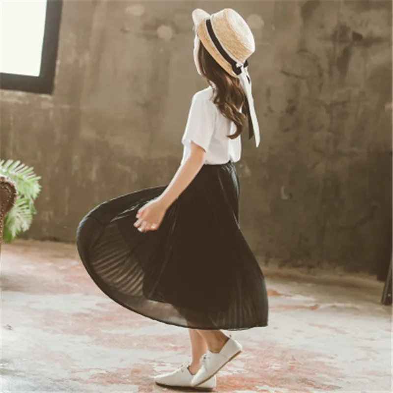 Весна Осень зима 2019 детская юбка пачка для девочек подростков школьная одежда