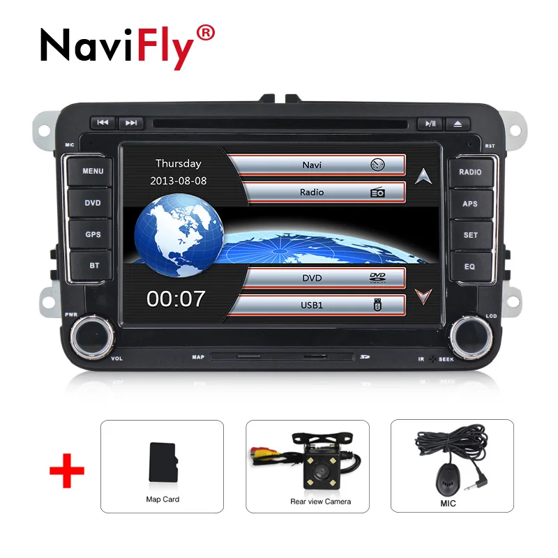 car dvd camera " RDS автомобильный dvd мультимедийный плеер радио gps для Volkswagen VW golf 4 golf 5 6 touran passat B6 jetta transporter t5 polo tiguan - Цвет: car dvd camera