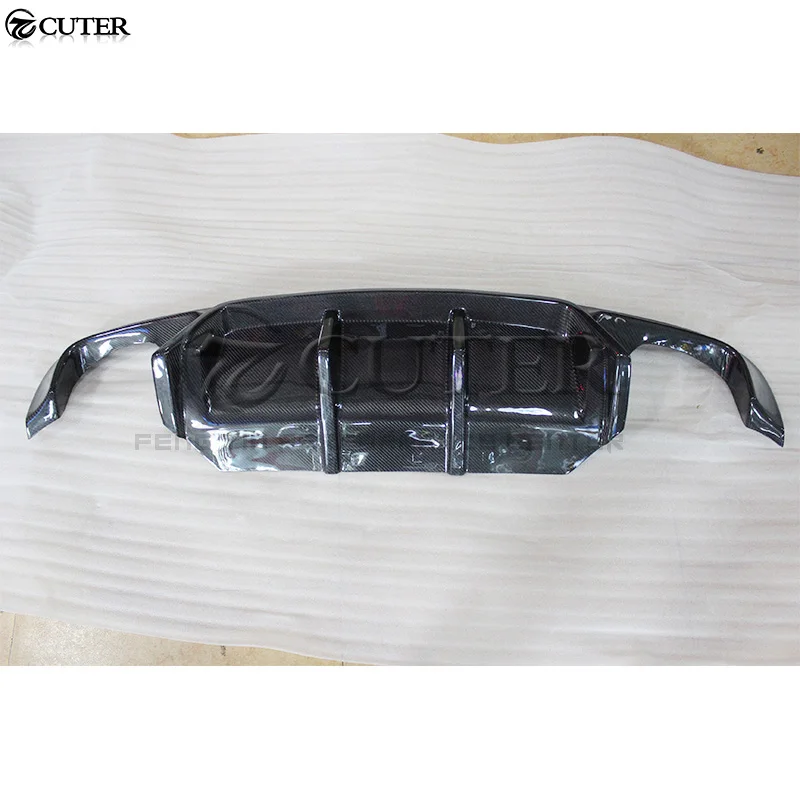 F10 5 серия M5 бампер 3D Стиль углеродного волокна задний диффузор для BMW 520i 525i 530i 10