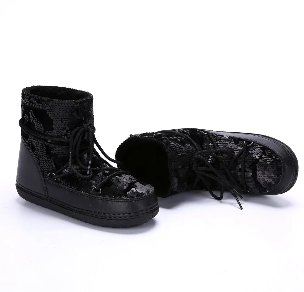 2017 Модные сапожки Брендовая женская утепленная зимние ботинки на платформе