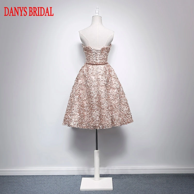 Золотое короткое платье для выпускного вечера милое вечернее | Свадьбы и