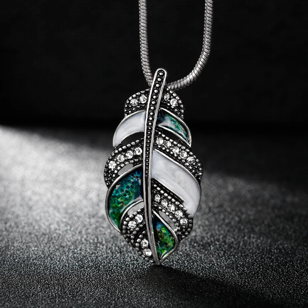 Danbihuabi Эмаль Ювелирные наборы для женщин Кристалл горный хрусталь ожерелье и