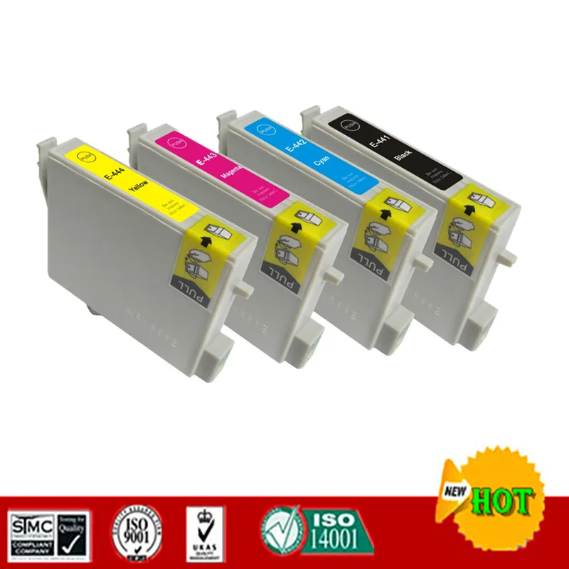 Совместимый с Epson T0441 T0441-T0444 чернильный картридж для Stylus C64 C66 C84 C84N C84WN C86 CX3600 CX3650 и т.