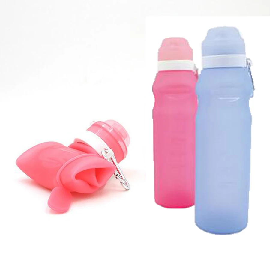 Креативная бутылка для воды складные силиконовые на открытом воздухе