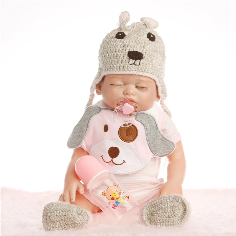 20 дюймов 50 см силиконовые куклы для новорожденных реалистичные милые сна подарки