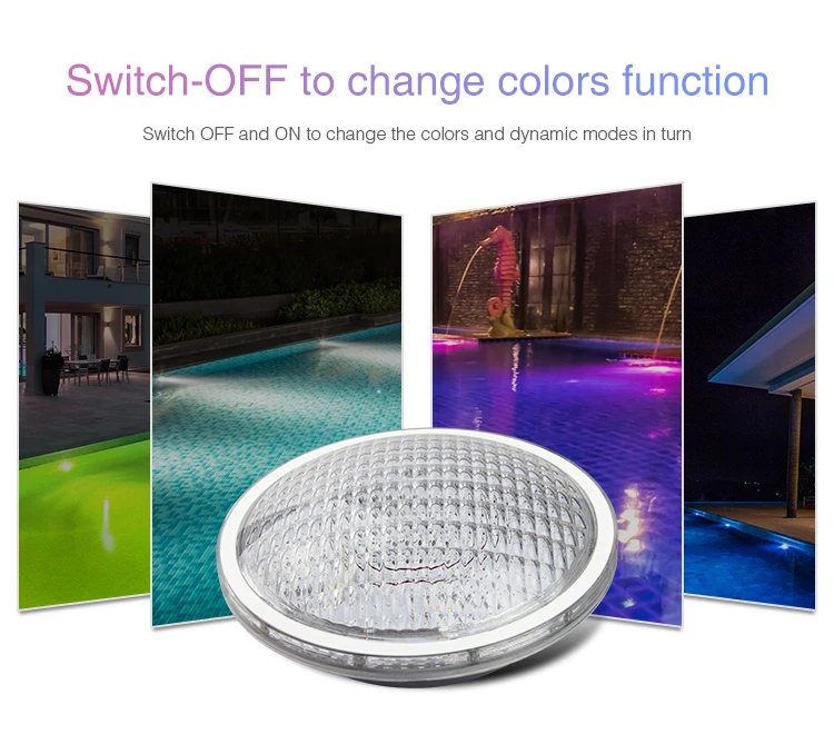 Miboxer AC12V/DC12-24V IP68 Подводный 9 Вт/15 Вт/27 Вт RGB+ CCT настенный подводный светильник 27 Вт PAR56 Светодиодный светильник для бассейна; 433 МГц шлюз