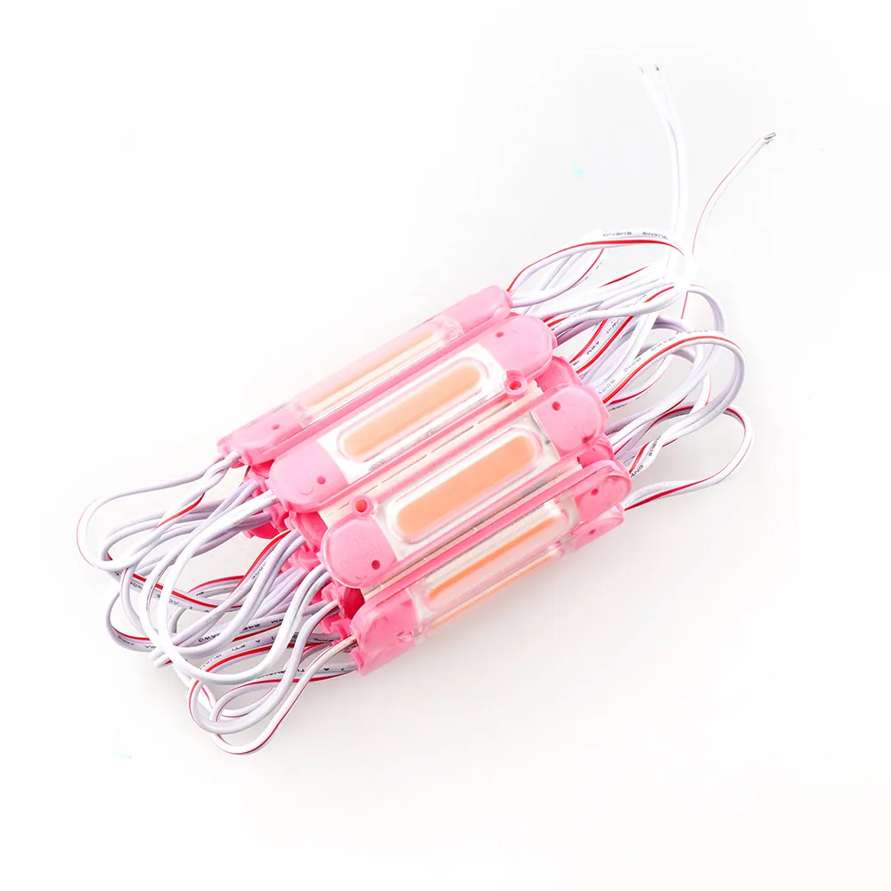Pink Светодиодный модуль 5050 COB лампа 20 шт./лот для рекламный знак коробка декоративные RGB/красный/синий/зеленый/желтый/розовый/теплый белый модуль света - Цвет: Pink