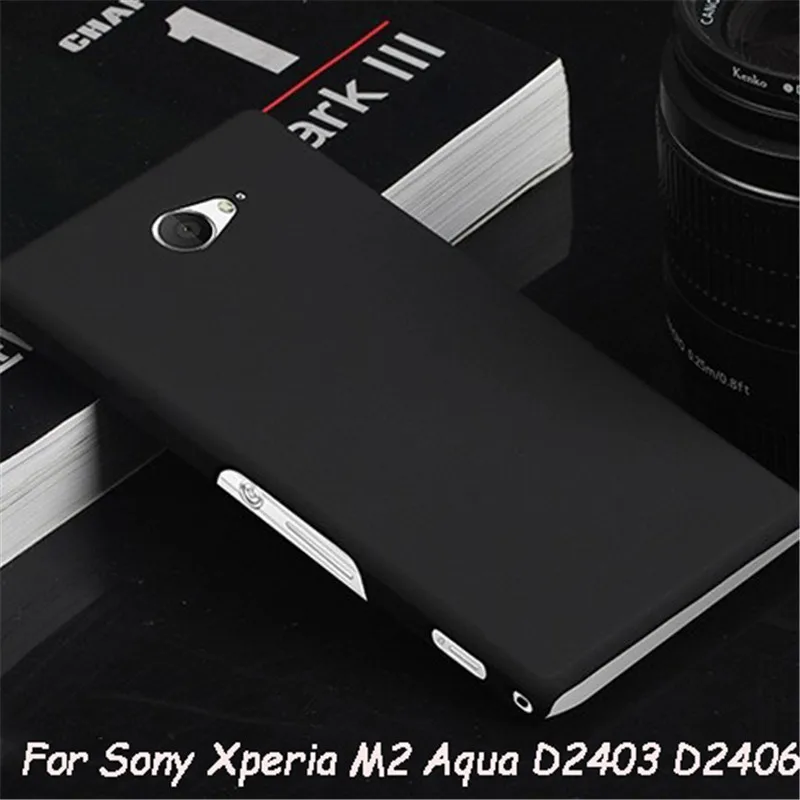 Матовый Жесткий чехол для Sony M2 матовая задняя крышка Xperia Aqua Case M 2 Coque D2403 D2406 чехлы