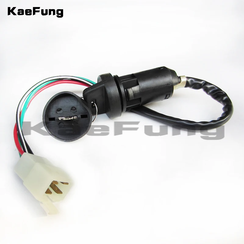 

motortcycle dirt bike parts Key Ignition Switch 4 wire fits 50cc 70cc 90cc 110cc 125cc 135cc ATV Quad Go-Kart TAOTAO Roketa Sunl