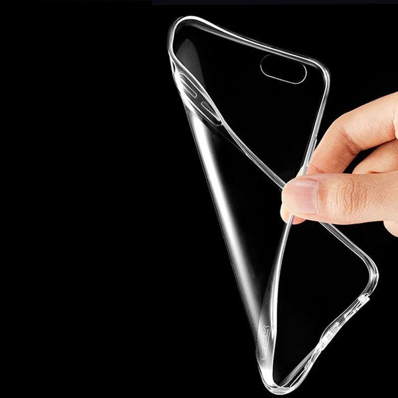 Прозрачный силиконовый чехол для iPhone 4 4S 5 5S SE 6 6s 7 8 Plus мягкий прозрачный из ТПУ X 10