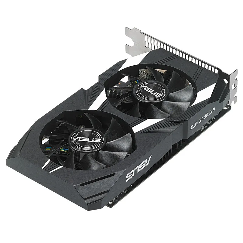 ASUS Geforce DUAL GTX1050 O2G V2 Nvidia GDDR5 2G видеокарта 128 бит PCI Express 3 0X16 DVI + HDMI D 14nm Графика