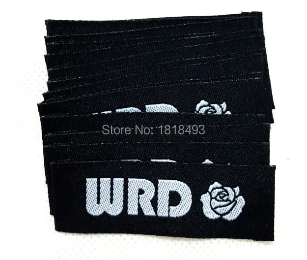 Бесплатная доставка на заказ тканые этикетки для одежды/этикетки воротника