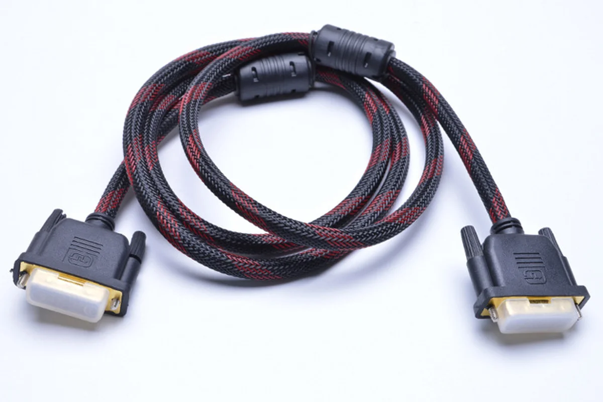 1080P Кабель DVI 24+1 Pin мужской - 1,5 м адаптер высокой скорости для проектора, ноутбука, телевизора, ЖК-монитора, DVD-плеера, HDTV и XBOX.