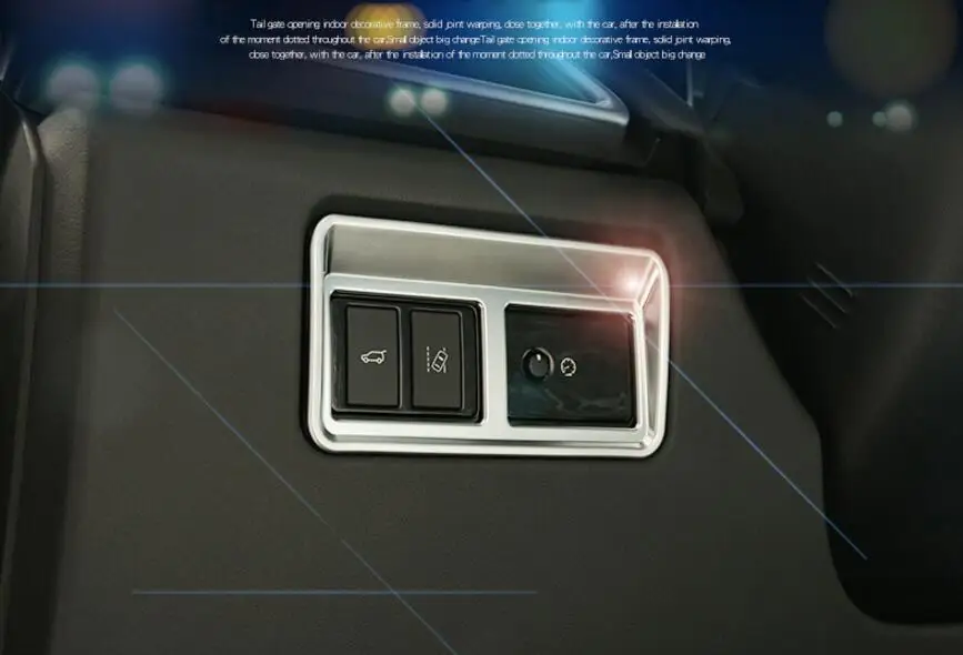 Для JAGUAR F Ритмо X761 2016 2017 авто Stying Accessori Interni ABS posteriore tronco ворота Interruttore Decorativa