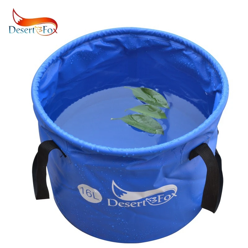 

Desert&Fox Outdoor Collapsible Bucket, Portable Lightweight Folding Water Container,16L/25L Outdoor Camping,Picnic,Fishing Tools