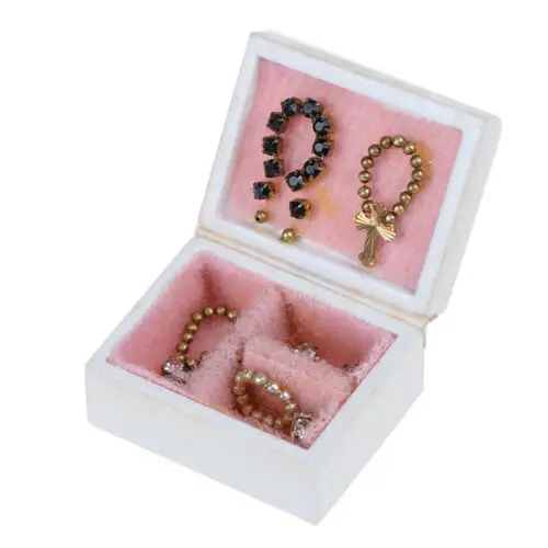 Jewelry Box 3 1:12 аксессуары для кукольного домика, мини шкатулка для ювелирных изделий, модель кукольного домика, миниатюры DIY, кукольный домик, мебель, игрушечный домик - Цвет: Jewelry Box 3