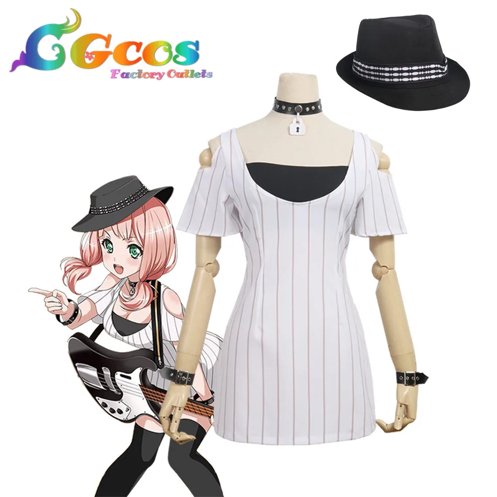 CGCOS Бесплатная доставка костюм для косплея Bang Dream! Afterglow Uehara Himari Платье