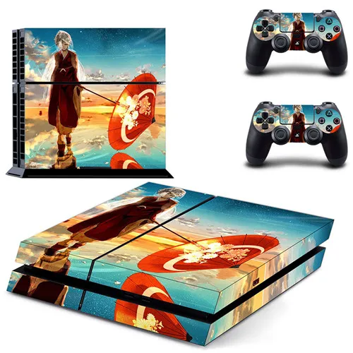 GYTM2185 Наклейка для PS4 виниловая наклейка, стикер для sony Playstation 4 консоли и 2 контроллеры наклейка для PS4 Стикеры - Цвет: GYTM2185