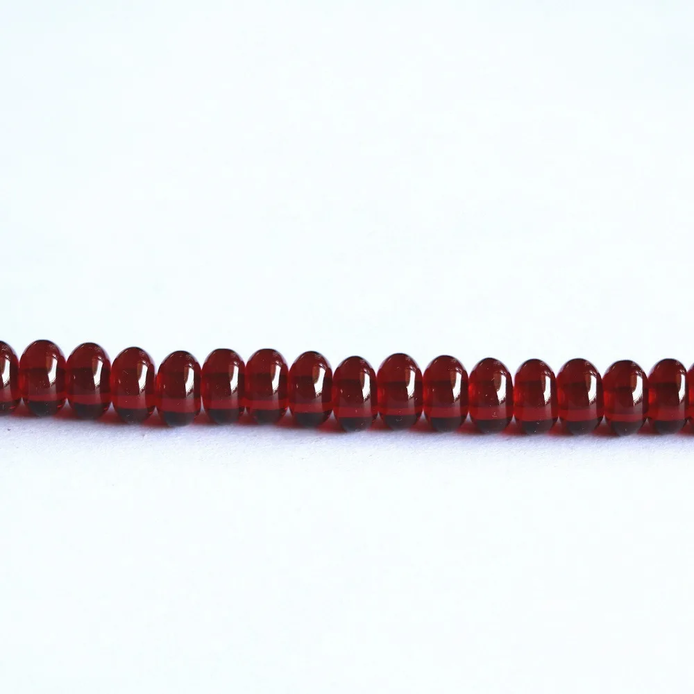 Темно-красный каучуковый пчелиный воск хит продаж прозрачные бусины 8х5мм Abacus