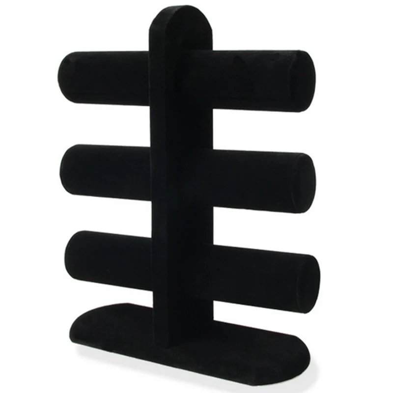 

Jewelry Display Stand Black Velvet Bangle Watch Bracelet Jewelry Display Stand Box Case