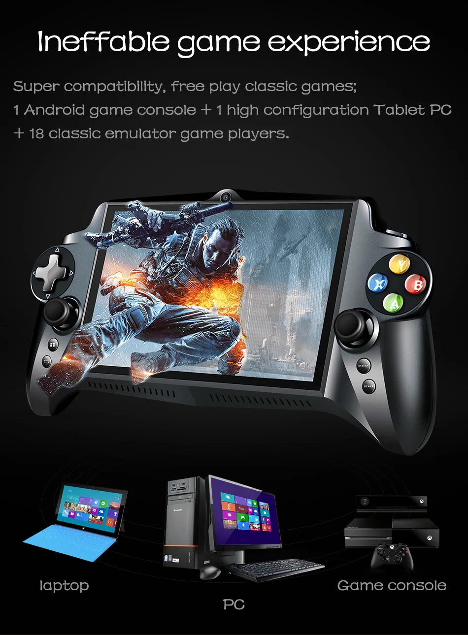 S192K 7 дюймов 1920X1200 портативный игровой плеер геймпад Android 5,1 планшетный ПК ТВ Видео игровая консоль HDMI 18 симуляторы/PC игры
